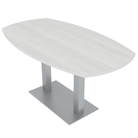 Skutchi Designs 33.5 in W, 59.5 in L, 29 in H, Engineered Wood Top, White HAR-ABOT-34X60-DOU-WHCYPRESS